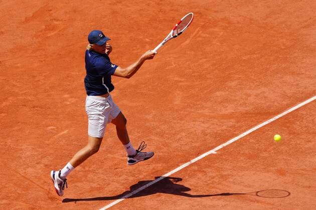 Mandatory Credit: Photo by Javier Garcia BPI Shutterstock (12046068cd) Leo Borg in round of 16 action French Open Tennis, Day Eleven, Roland Garros, Paris, France - 09 Jun 2021 French Open Tennis, Day Eleven, Roland Garros, Paris, France - 09 Jun 2021  Copyright: xJavierxGarcia BPI Shutterstockx 12046068cd
