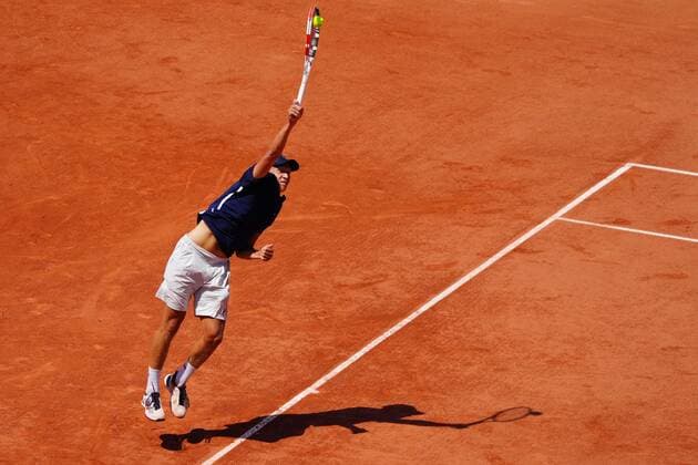 Mandatory Credit: Photo by Javier Garcia BPI Shutterstock (12046068dk) Leo Borg in action French Open Tennis, Day Eleven, Roland Garros, Paris, France - 09 Jun 2021 French Open Tennis, Day Eleven, Roland Garros, Paris, France - 09 Jun 2021  Copyright: xJavierxGarcia BPI Shutterstockx 12046068dk
