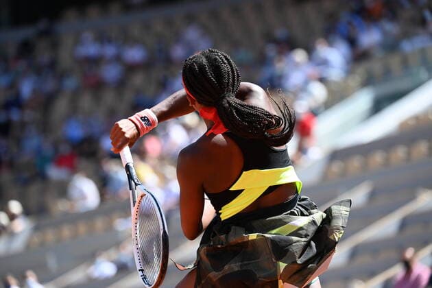 Tennis : Roland Garros 2021 - France - Coco Gauff - Usa Tennis : Roland Garros 2021 - France - 09 06 2021 chryslenecaillaud Panoramic 