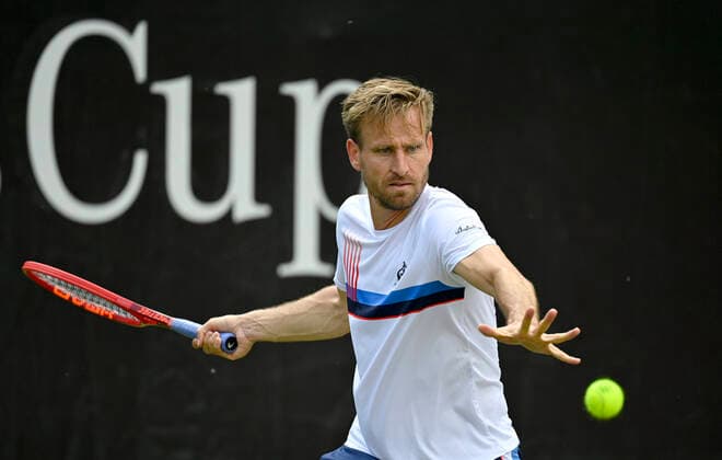 Peter Gojowczyk GER Action 09 06 2021 Tennis MercedesCup Stuttgart 2021 Weißenhof ATP 07 13 06 2021 Tennis MercedesCup Stuttgart 2021