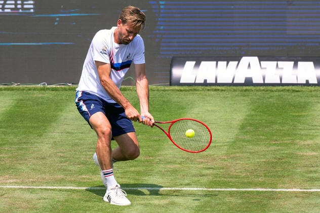 Ilya Ivashka BLR Germany, Stuttgart, 09 06 2021, Tennis, ATP250, MercedesCup 2021, 1 Round, P Gojowczyk GER I Ivashka BLR , TC Weissenhof Foto A2 Bildagentur Peter Hartenfelser