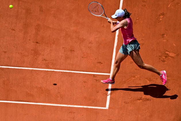 Iga Swiatek (Pol) TENNIS : Internationaux de France Roland Garros 2021 - Paris - 09 06 2021 JBAutissier Panoramic 