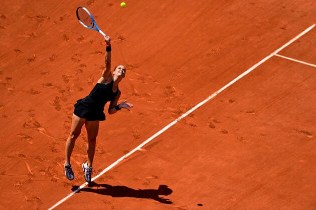 Maria Sakkari (Gre) TENNIS : Internationaux de France Roland Garros 2021 - Paris - 09 06 2021 JBAutissier Panoramic 