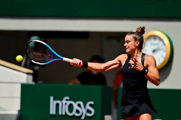 Maria Sakkari (Gre) TENNIS : Internationaux de France Roland Garros 2021 - Paris - 09 06 2021 JBAutissier Panoramic 