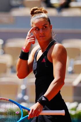 Mandatory Credit: Photo by Javier Garcia BPI Shutterstock (12046068gp) Maria Sakkari in quarter-final action French Open Tennis, Day Eleven, Roland Garros, Paris, France - 09 Jun 2021 French Open Tennis, Day Eleven, Roland Garros, Paris, France - 09 Jun 2021  Copyright: xJavierxGarcia BPI Shutterstockx 12046068gp