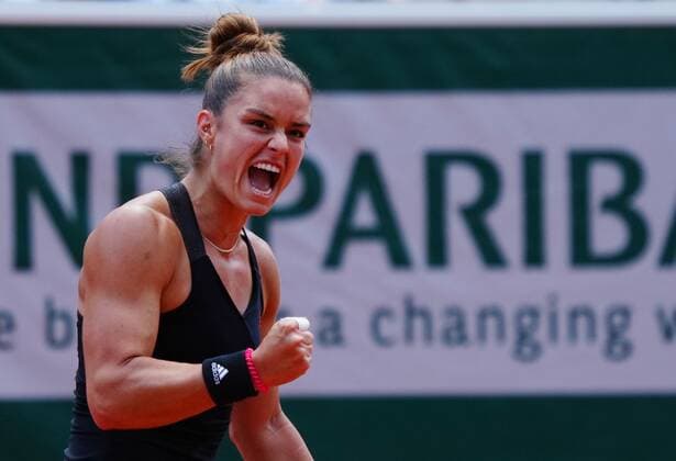Mandatory Credit: Photo by Javier Garcia BPI Shutterstock (12046068gt) Maria Sakkari in action French Open Tennis, Day Eleven, Roland Garros, Paris, France - 09 Jun 2021 French Open Tennis, Day Eleven, Roland Garros, Paris, France - 09 Jun 2021  Copyright: xJavierxGarcia BPI Shutterstockx 12046068gt