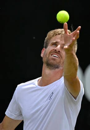 Peter Gojowczyk GER Action Serve 09 06 2021 Tennis MercedesCup Stuttgart 2021 Weißenhof ATP 07 13 06 2021 Tennis MercedesCup Stuttgart 2021