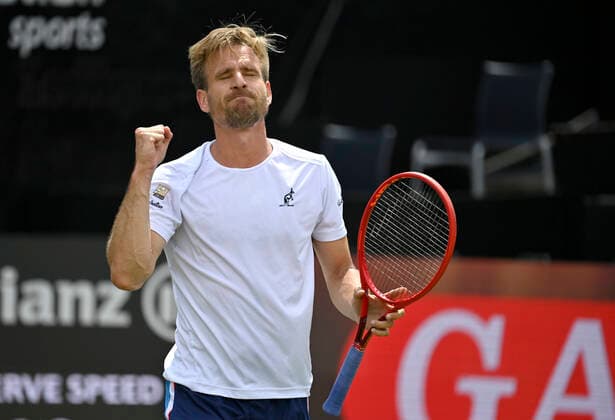 Peter Gojowczyk GER jubilation cheers match win fist gesture, gesture final cheers 09 06 2021 Tennis MercedesCup Stuttgart 2021 Weißenhof ATP 07 13 06 2021 Tennis MercedesCup Stuttgart 2021