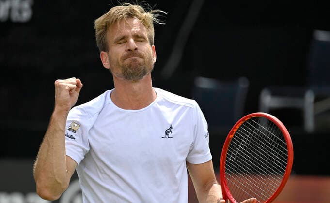 Peter Gojowczyk GER jubilation cheers match win fist gesture, gesture final cheers 09 06 2021 Tennis MercedesCup Stuttgart 2021 Weißenhof ATP 07 13 06 2021 Tennis MercedesCup Stuttgart 2021