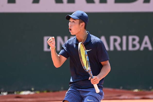 Tennis : Roland Garros 2021 - France - J. Shang - Chine Tennis : Roland Garros 2021 - France - 09 06 2021 chryslenecaillaud Panoramic 