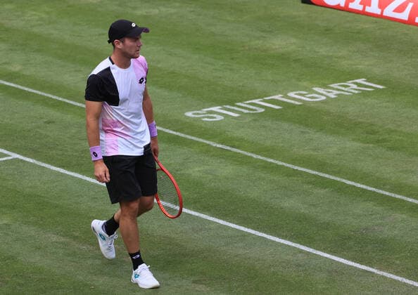 09 06 2021, ATP Tour Mercedes Cup Stuttgart, Weissenhofff, tennis, sports, in the picture Dominik Koepfer GER