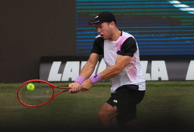 09 06 2021, ATP Tour Mercedes Cup Stuttgart, Weissenhofff, tennis, sports, in the picture Dominik Koepfer GER