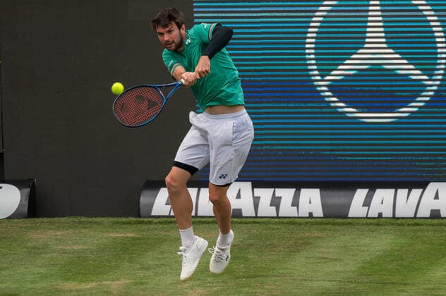 Jurij Rodionov AUT Germany, Stuttgart, 09 06 2021, Tennis, ATP250, MercedesCup 2021, 1 Round, D Koepfer GER J Rodionov AUT , TC Weissenhof Foto A2 Bildagentur Peter Hartenfelser
