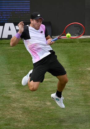 Dominik Koepfer Köpfer GER Action 09 06 2021 Tennis MercedesCup Stuttgart 2021 Weißenhof ATP 07 13 06 2021 Tennis MercedesCup Stuttgart 2021