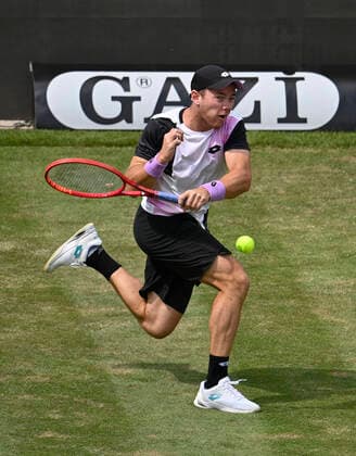 Dominik Koepfer Köpfer GER Action 09 06 2021 Tennis MercedesCup Stuttgart 2021 Weißenhof ATP 07 13 06 2021 Tennis MercedesCup Stuttgart 2021