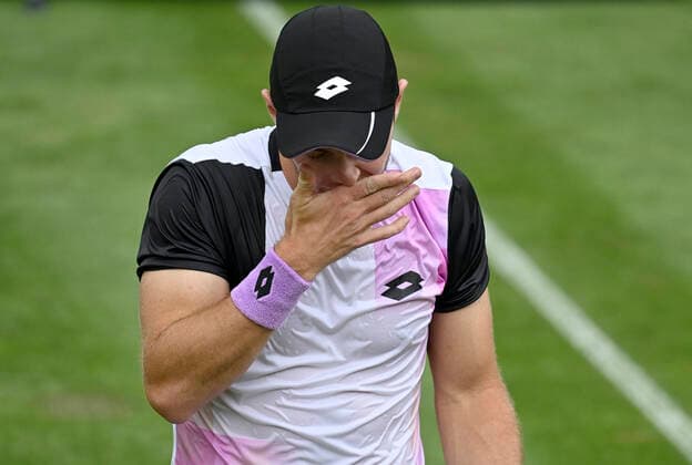 Dominik Koepfer Köpfer GER disappointed gesture, gesture 09 06 2021 Tennis MercedesCup Stuttgart 2021 Weißenhof ATP 07 13 06 2021 Tennis MercedesCup Stuttgart 2021