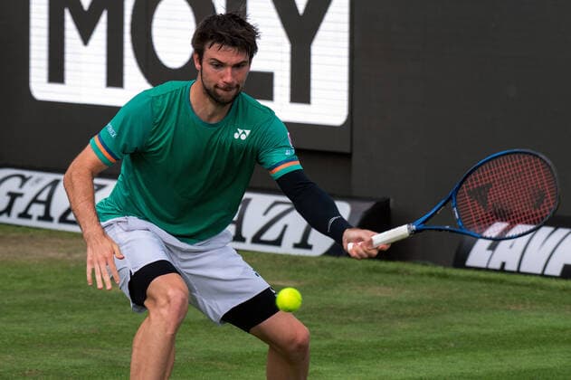 Jurij Rodionov AUT Germany, Stuttgart, 09 06 2021, Tennis, ATP250, MercedesCup 2021, 1 Round, D Koepfer GER J Rodionov AUT , TC Weissenhof Foto A2 Bildagentur Peter Hartenfelser