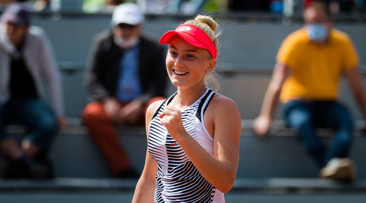 June 9, 2021: Polina Kudermetova of Russia in action in the Juniors competition at the 2021 Roland Garros Grand Slam Tournament - ZUMAa181 20210609_zaa_a181_099 Copyright: xRobxPrangex