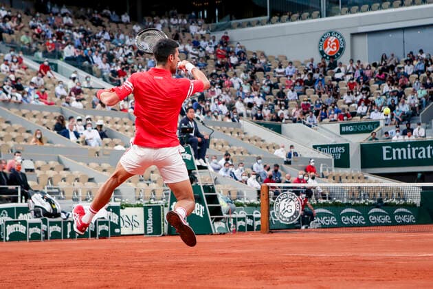 TENNIS - French Open 2021 PARIS,FRANCE,09.June.21 - TENNIS - ATP, Tennis Herren World Tour, French Open, Roland Garros, Grand Slam. Image shows Novak Djokovic (SRB).  GEPAxpictures xPatrickxSteiner