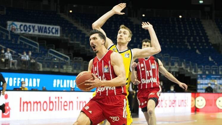 Nihad Djedovic Bayern 14, 09 06 2021, BBL, Alba Berlin vs FC Bayern Final Game 1, at Mercedes Benz Arena, GER, Berlin, 09 06 2021, BBL, Alba vs FC Bayern Game 1 Playoff Berlin Copyright: xUwexKoch Eibner-Pressefotox EP_UKH
