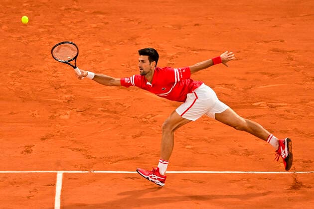Novak Djokovic (Srb) TENNIS : Internationaux de France Roland Garros 2021 - Paris - 09 06 2021 JBAutissier Panoramic 