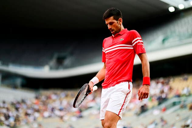 Novak Djokovic (Srb) TENNIS : Internationaux de France Roland Garros 2021 - Paris - 09 06 2021 JBAutissier Panoramic 