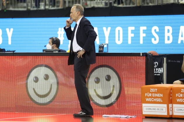 DEU, GER, easyCredit BBL, ALBA vs Bayern Muenchen, 09 06 2021, Mercedes Benz Arena, Berlin, DEU, GER, easyCredit BBL, ALBA vs Bayern Muenchen, in picture head coach Aito Garcia Reneses ALBA Berlin nordphotoxGmbHx xEngler nph00076