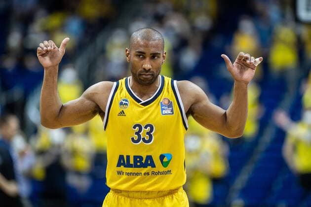 Basketball Berlin 09 06 2021 1 Bundesliga easyCredit BBL Season 2020 2021 Playoffs Final Game 1 Alba Berlin FC Bayern Munich Jayson Granger Alba Berlin, No 33