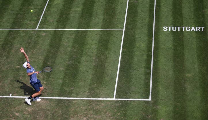Stuttgart , Tennis MercedesCup 2021 , Hubert Hurkacz POL