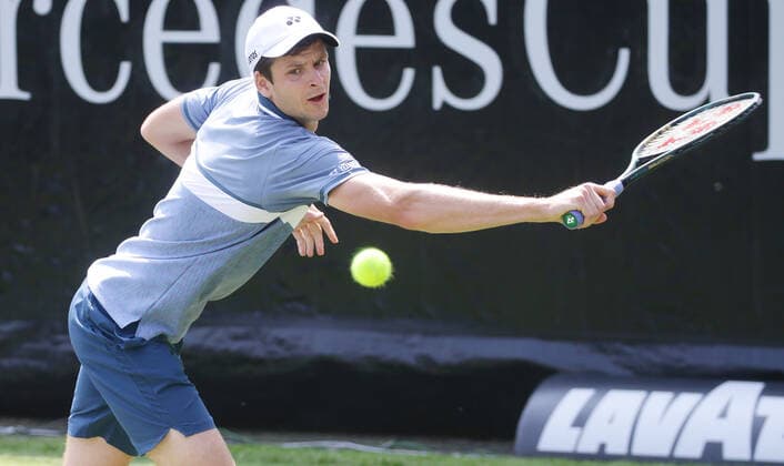 Stuttgart , Tennis MercedesCup 2021 , Hubert Hurkacz POL