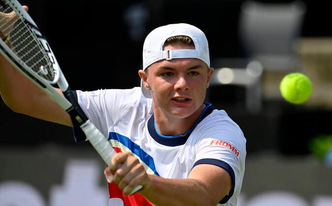 Dominic Stephan Stricker SUI Action 10 06 2021 Tennis MercedesCup Stuttgart 2021 Weißenhof ATP 07 13 06 2021 Tennis MercedesCup Stuttgart 2021