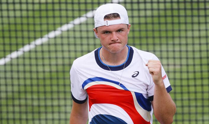 Stuttgart , Tennis MercedesCup 2021 , Dominic Stricker SUI
