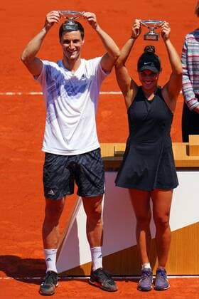 Mandatory Credit: Photo by Javier Garcia BPI Shutterstock (12058061f) Desirae Krawczyk and Joe Salisbury celebrate winning the final of the Mixed Doubles French Open Tennis, Day Twelve, Roland Garros, Paris, France - 10 Jun 2021 French Open Tennis, Day Twelve, Roland Garros, Paris, France - 10 Jun 2021  Copyright: xJavierxGarcia BPI Shutterstockx 12058061f