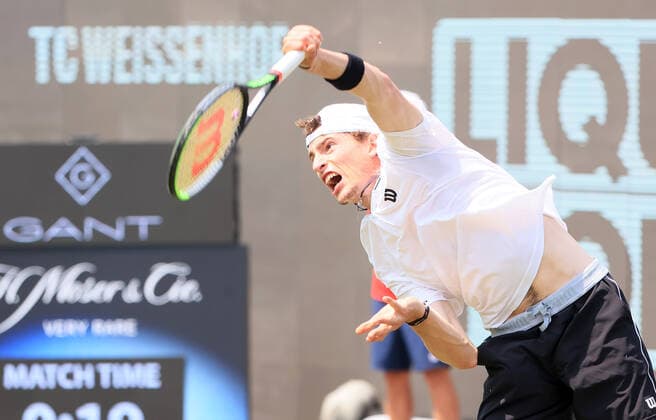 10 06 2021, ATP Tour Mercedes Cup Stuttgart, Weissenhofff, tennis, sports, in the picture Ugo Humbert FRA