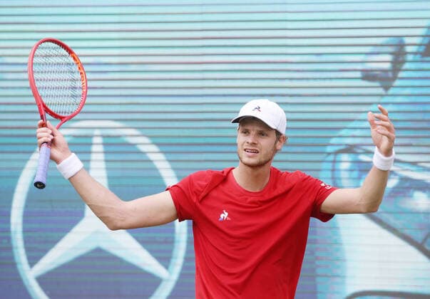 Stuttgart , Tennis MercedesCup 2021 , Yannick Hanfmann GER