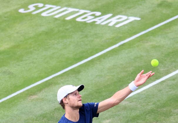 10 06 2021, ATP Tour Mercedes Cup Stuttgart, Weissenhofff, tennis, sports, in the picture Yannick Hanfmann GER in Stuttgart MercedesCup 2021