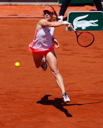 Mandatory Credit: Photo by Javier Garcia BPI Shutterstock (12058061an) Tamara Zidansek during her semi final match French Open Tennis, Day Twelve, Roland Garros, Paris, France - 10 Jun 2021 French Open Tennis, Day Twelve, Roland Garros, Paris, France - 10 Jun 2021  Copyright: xJavierxGarcia BPI Shutterstockx 12058061an