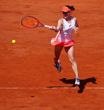 Mandatory Credit: Photo by Javier Garcia BPI Shutterstock (12058061cc) Tamara Zidansek during her semi final match French Open Tennis, Day Twelve, Roland Garros, Paris, France - 10 Jun 2021 French Open Tennis, Day Twelve, Roland Garros, Paris, France - 10 Jun 2021  Copyright: xJavierxGarcia BPI Shutterstockx 12058061cc