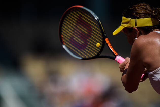 Tamara Zidansek ( Slovenie ) TENNIS : Roland Garros 2021 - Internationaux de France - 10 06 2021 FedericoPestellini Panoramic 