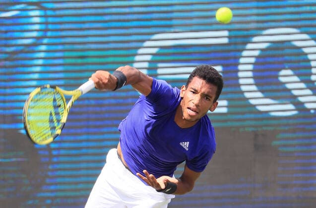 10 06 2021, ATP Tour Mercedes Cup Stuttgart, Weissenhofff, tennis, sports, pictured Felix Auger Aliassime CAN