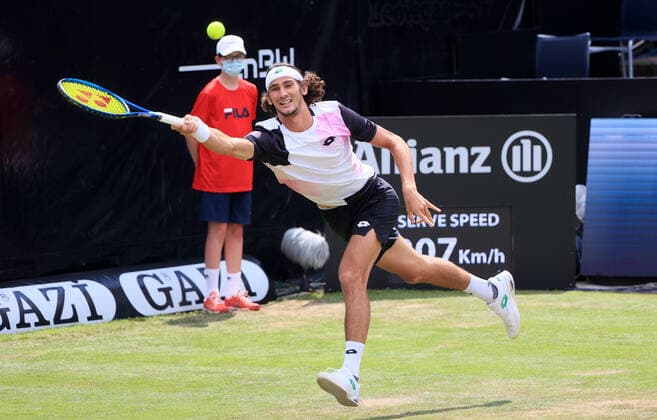 10 06 2021, ATP Tour Mercedes Cup Stuttgart, Weissenhofff, tennis, sports, pictured Lloyd Harris RSA