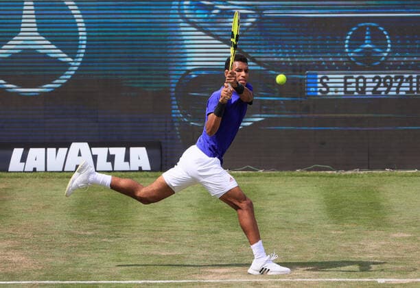 10 06 2021, ATP Tour Mercedes Cup Stuttgart, Weissenhofff, tennis, sports, pictured Felix Auger Aliassime CAN