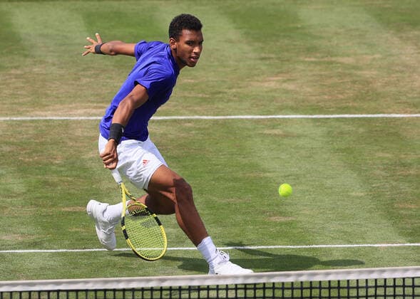 10 06 2021, ATP Tour Mercedes Cup Stuttgart, Weissenhofff, tennis, sports, pictured Felix Auger Aliassime CAN