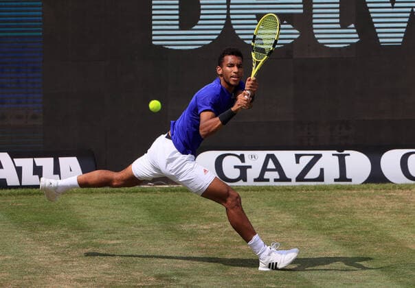 10 06 2021, ATP Tour Mercedes Cup Stuttgart, Weissenhofff, tennis, sports, pictured Felix Auger Aliassime CAN