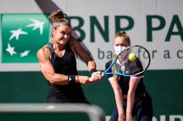 Maria Sakkari ( Greque ) TENNIS : Roland Garros 2021 - Internationaux de France - 10 06 2021 FedericoPestellini Panoramic 