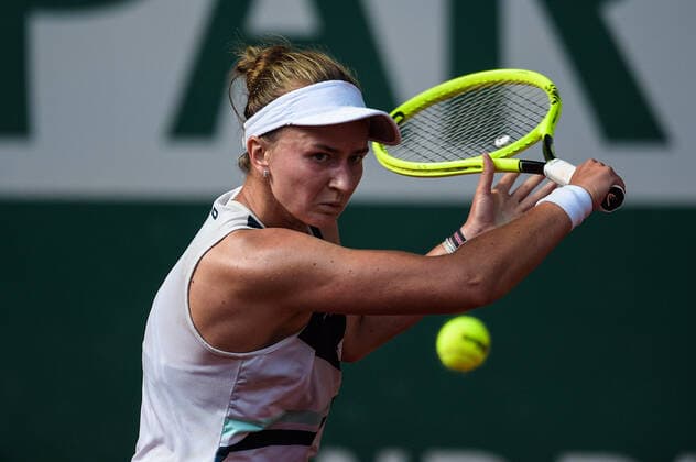 Barbora Krejcikova ( CZE ) TENNIS : Roland Garros 2021 - Internationaux de France - 10 06 2021 FedericoPestellini Panoramic 