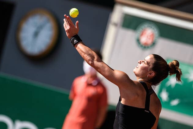 Maria Sakkari ( Greque ) TENNIS : Roland Garros 2021 - Internationaux de France - 10 06 2021 FedericoPestellini Panoramic 