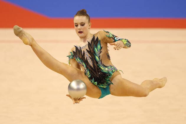 Bilder des Jahres 2021, Sport 06 Juni Sport Bilder des Tages Margarita Kolosov, GER, during qualification of 2021 European Rhythmics Championships in Varna; 10 06 2021; *** Margarita Kolosov, GER, during qualification of 2021 European Rhythmics Championships in Varna 10 06 2021 