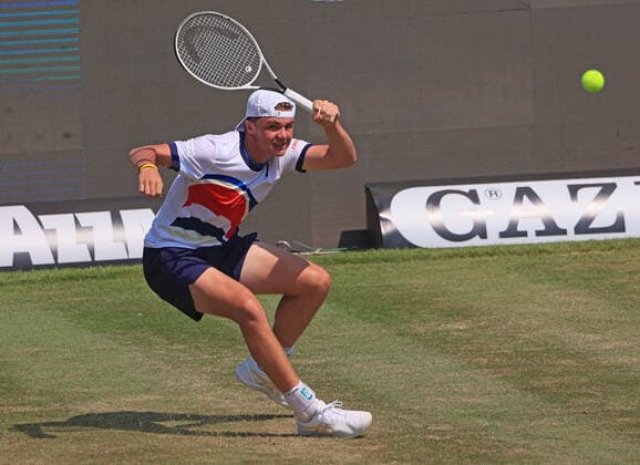 1 06 2021, ATP Tour Mercedes Cup Stuttgart, Weissenhofff, tennis, sports, in the picture Dominic Stephan Stricker SUI