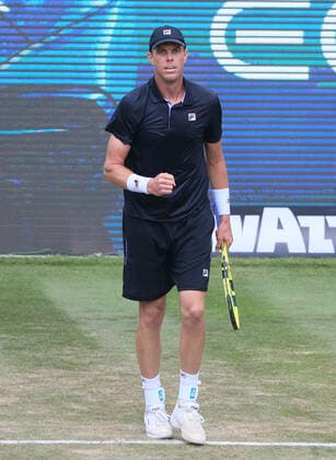 1 06 2021, ATP Tour Mercedes Cup Stuttgart, Weissenhofff, tennis, sports, in the picture Sam Queren USA winner vs Dominic Stephan Stricker SUI